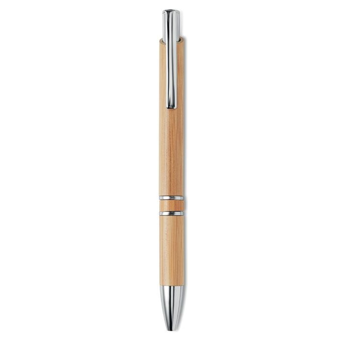 MO9482Bern Bamboo Druckkugelschreiber mit Bambus