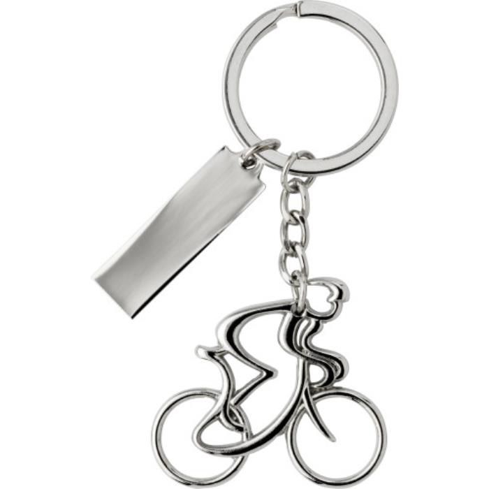 Schlüsselanhänger aus Metall Cirilio, Silber