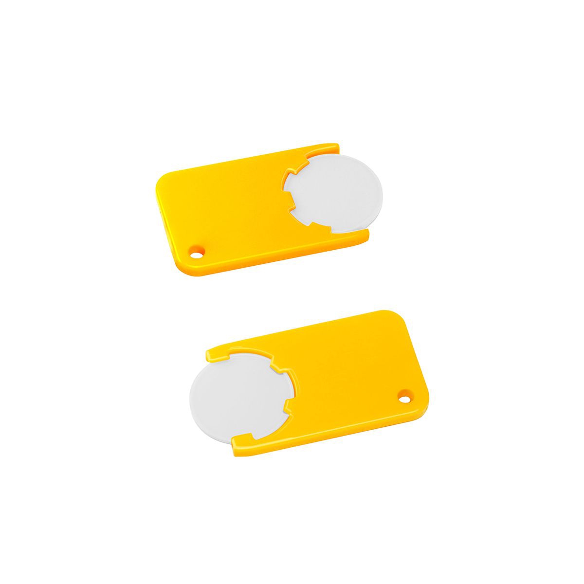 Chiphalter mit 1€-Chip "Beta", weiß, gelb