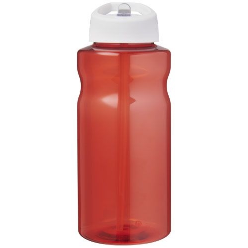 PF210179-1H2O Active® Eco Big Base 1L Sportflasche mit Ausgussdeckel _ rot_weiss