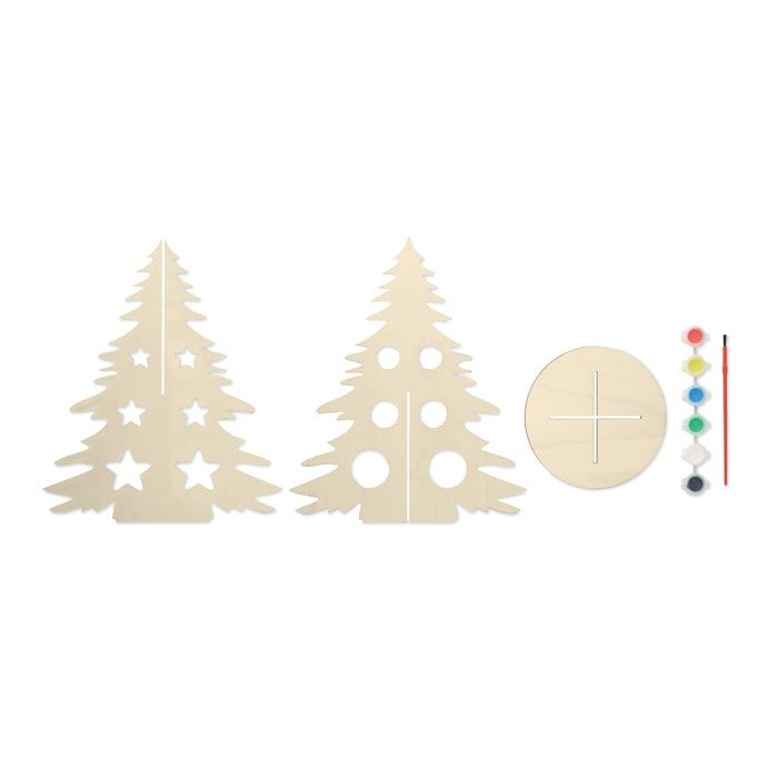 CX1493-40Tree And Paint DIY Weihnachtsbaum aus Holz_ holz