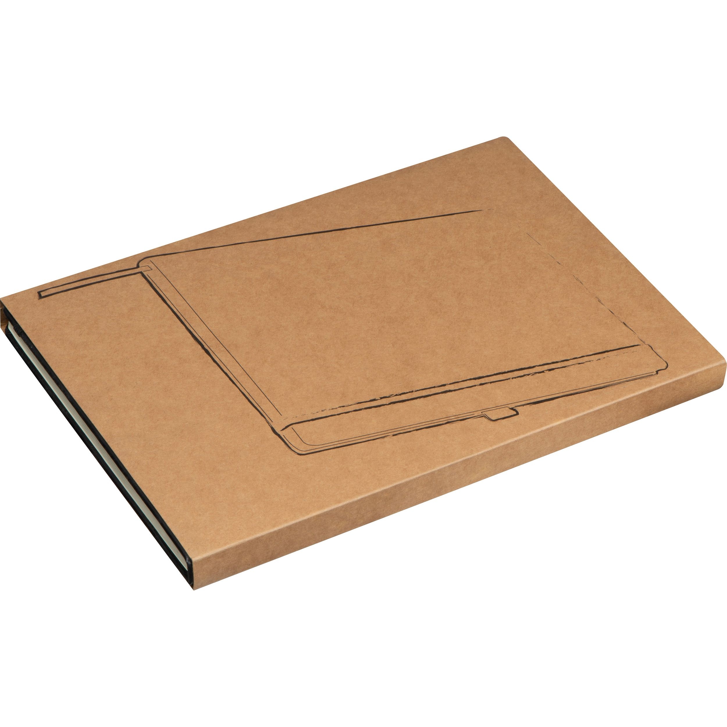 MA28636-03A4 Notizbuch mit Kunstlederumschlag _ schwarz