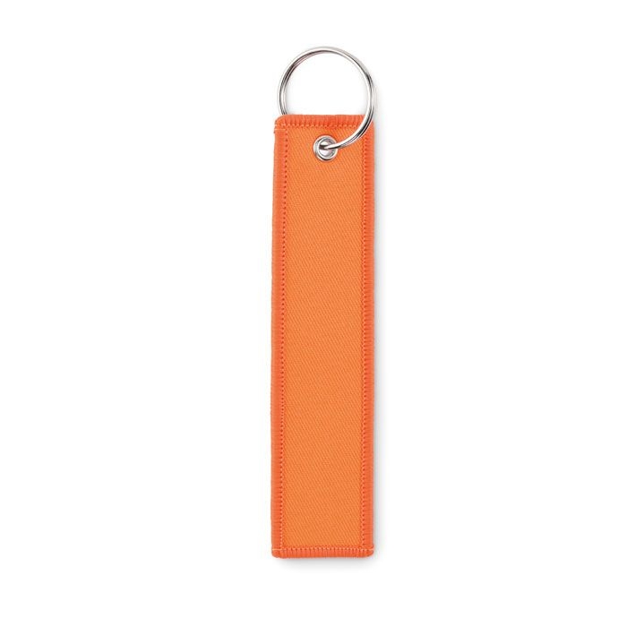 MO2463-71Takeoff Schluesselring Polyester Tag_ neon orange