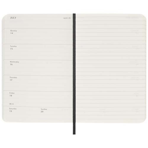 PF107949-1Moleskine Softcover 12 Monate Wochenkalender_ Pocket-Format_ schwarz