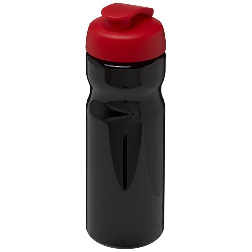 PF210045-15H2O Active® Base 650 ml Sportflasche mit Klappdeckel_ schwarz_rot PF210045-15H2O Active® Base 650 ml Sportflasche mit Klappdeckel_ schwarz_rot