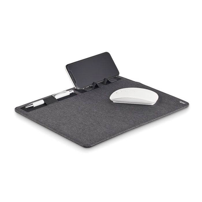 MO6416-15Superpad RPET Mousepad 15W Ladesgeraet_ Steingrau