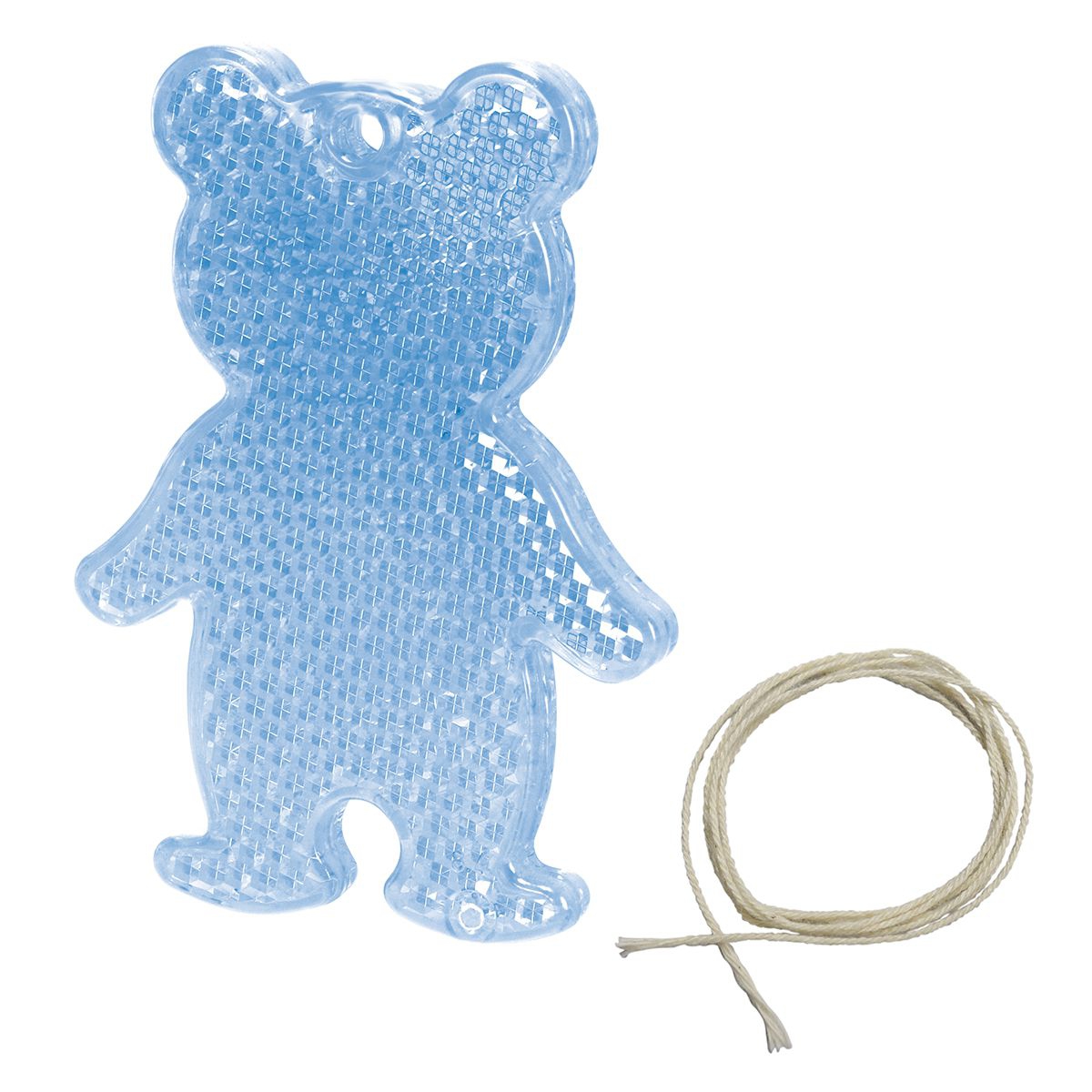 Sicherheitsreflektor "Bär", blau-transparent