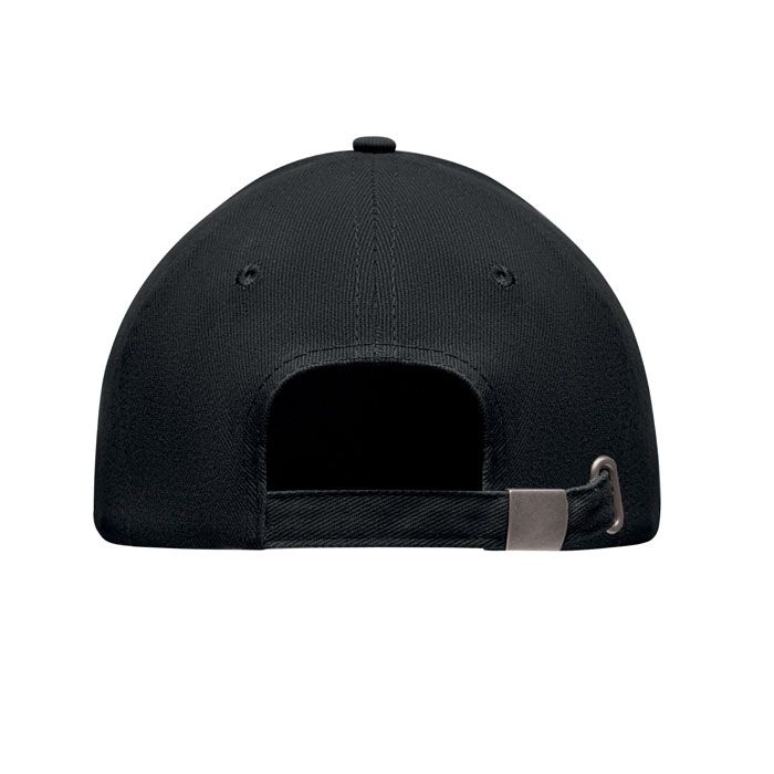 MO6875-33Long Beach Singa Baseball cap 5 panels 260g_m²_ weiss_schwarz