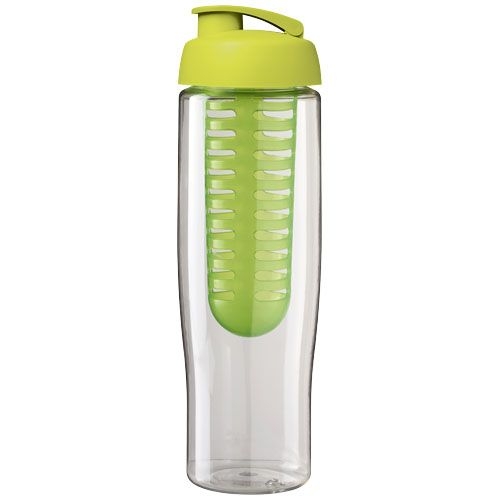 PF210041-4H2O Active® Tempo 700 ml Sportflasche mit Klappdeckel und Infusor_ transparent_limone