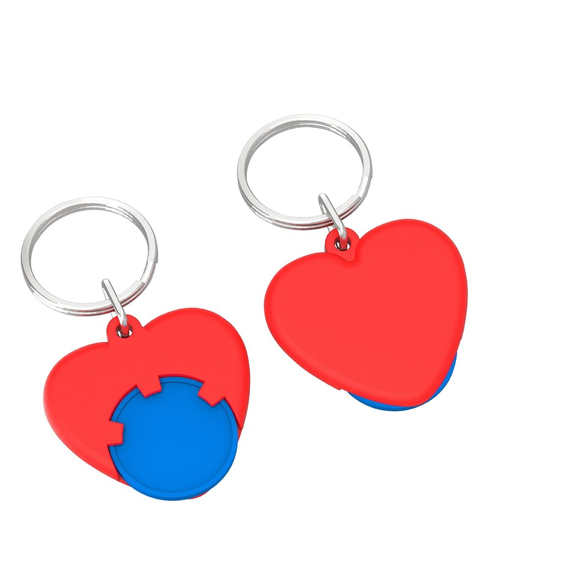 HE8652R-3-1Chiphalter mit 1€-Chip _Herz_ blau_ rot HE8652R-3-1Chiphalter mit 1€-Chip _Herz_ blau_ rot