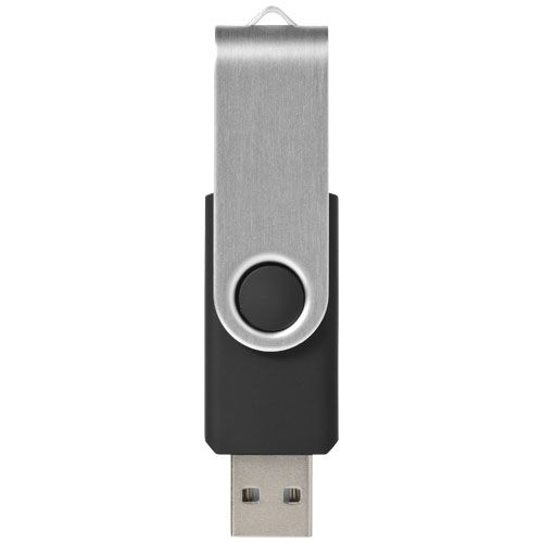 PF123504-1Rotate-Basic 2 GB USB-Stick_ schwarz_silber_ 2 GB