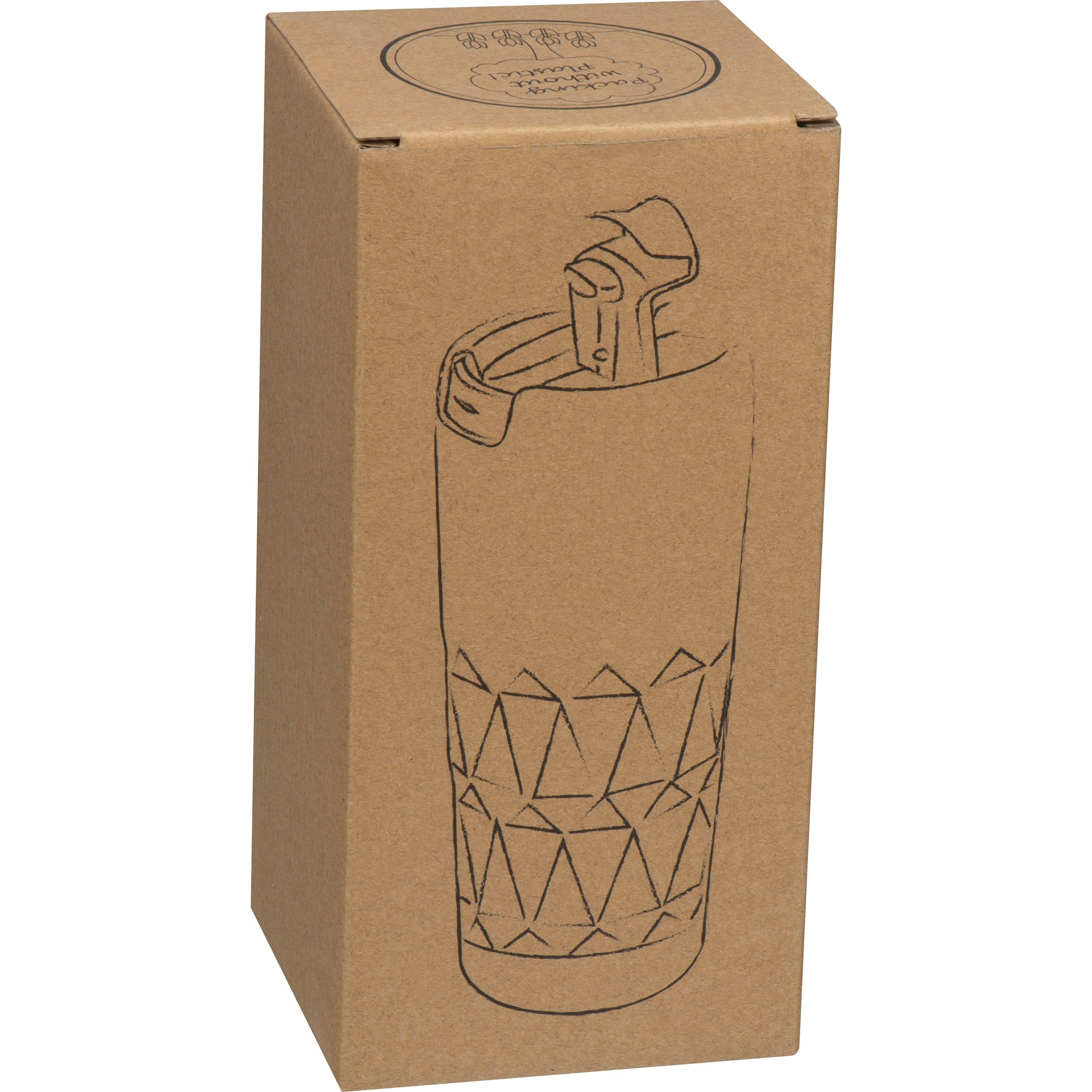 MA62574-07Trinkbecher mit Muster_ 400ml ALFRED_ silbergrau