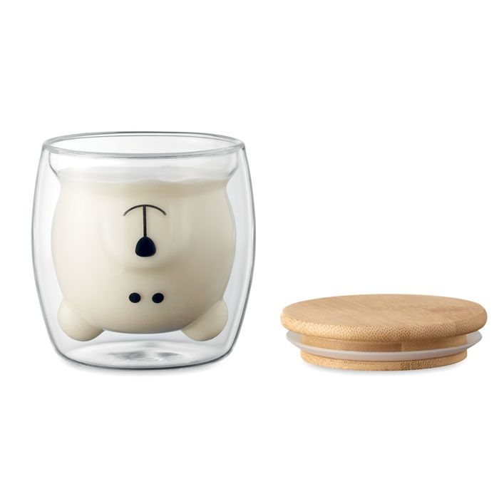 MO6564-22Smile Becher Borosilikatglas Baer_ Transparent