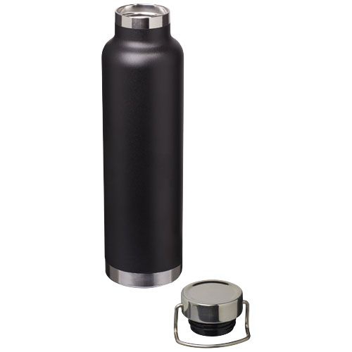 Thor 650 ml Kupfer-Vakuum Isoliersportflasche, schwarz