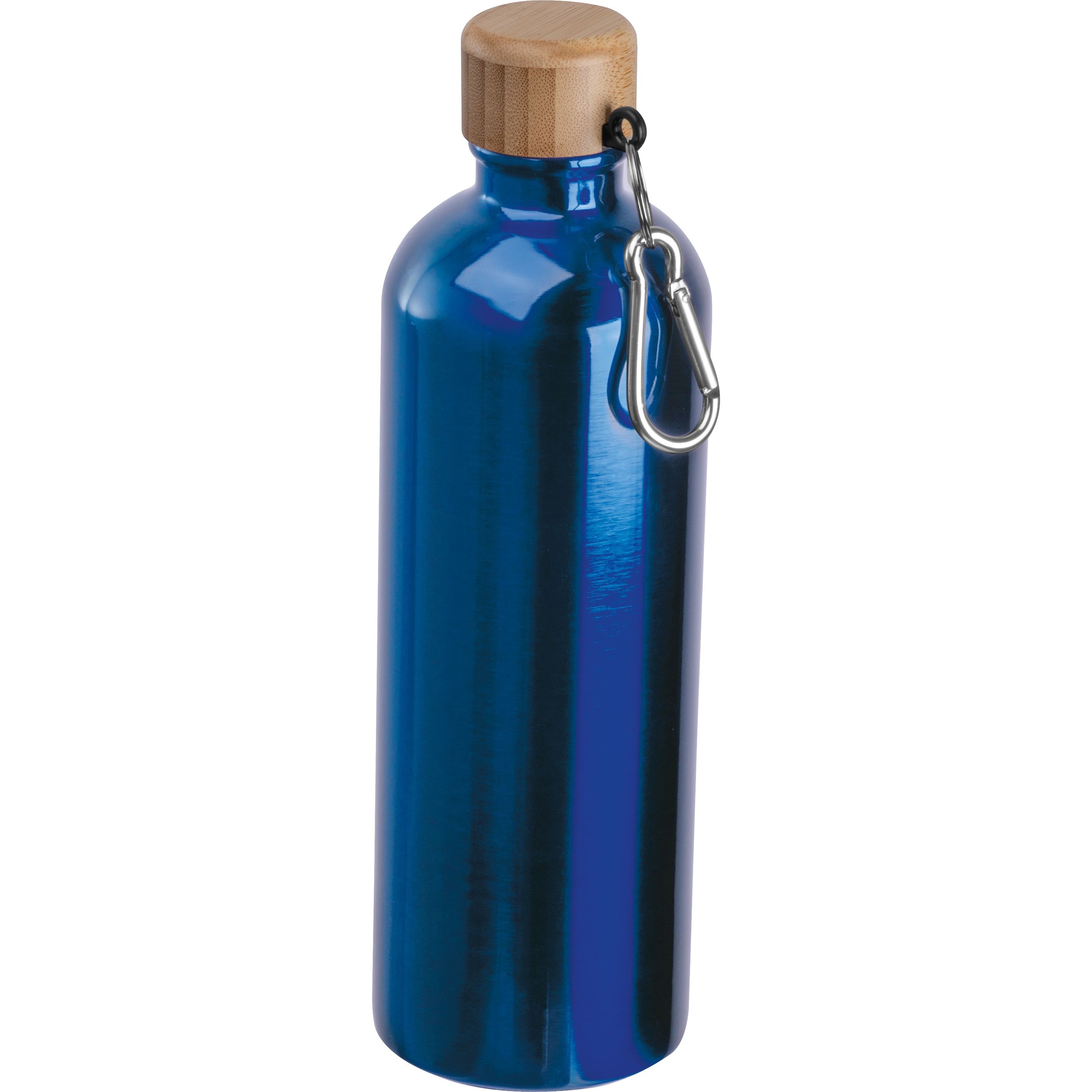 MA84971-04Edelstahltrinkflasche mit Karabiner_ 750ml RUTH_ blau