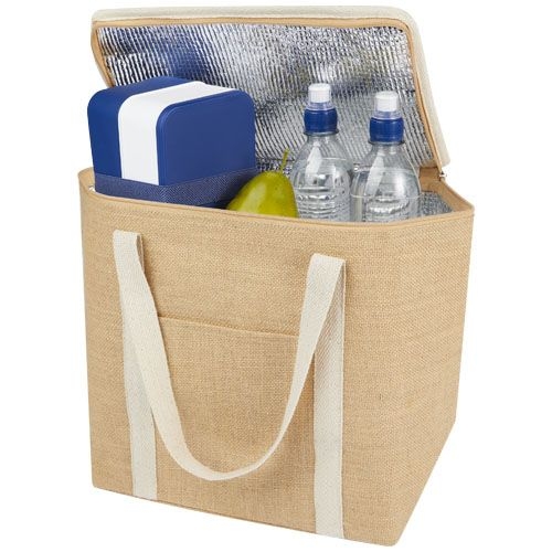 PF120676-1Juta 300 g_m² Jute Kuehltragetasche 19 L_ natur_weiss