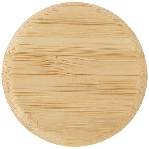 PF100853-1Porto 500 ml Glas-Flasche mit Silikongriff und Bambusdeckel _ transparent klar