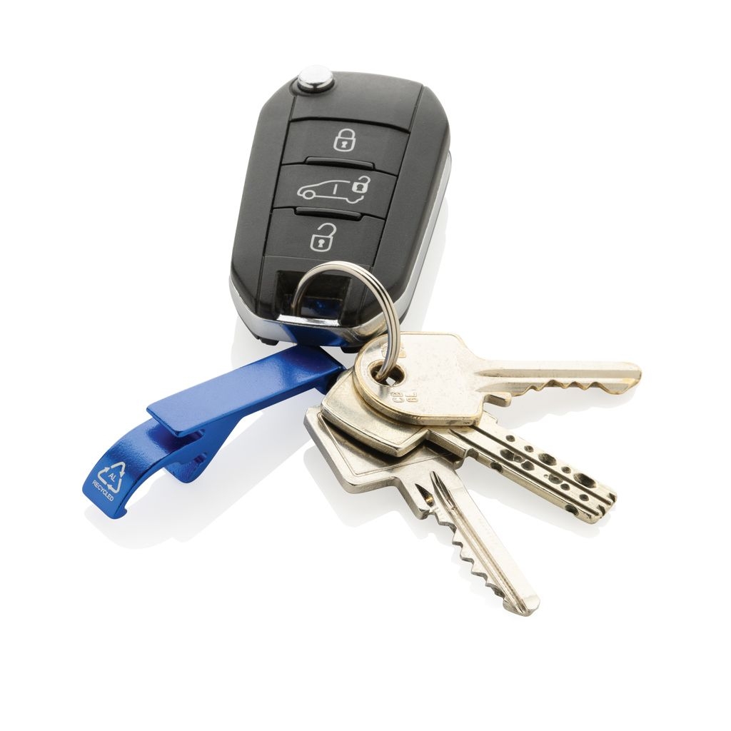 XDP191.72-05Flaschen- und Dosenoeffner aus RCS recyceltem Aluminium_ blau