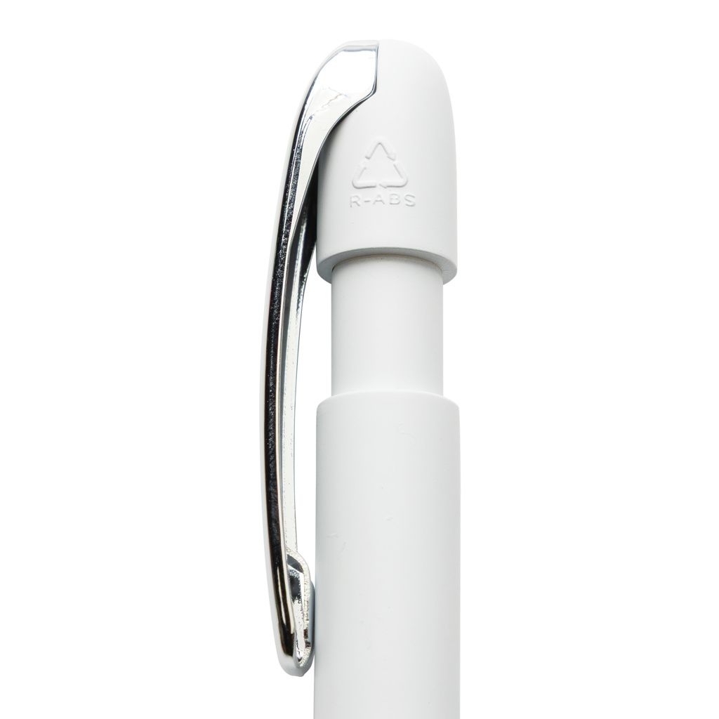 XDP611.39-03Glide GRS-zertifizierter rABS Stift mit Metallclip_ weiss