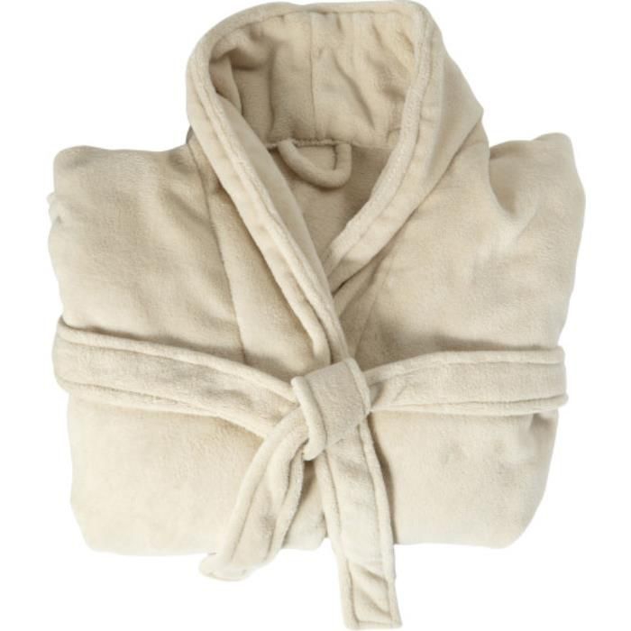 Fleece-Bademantel Derek, beige