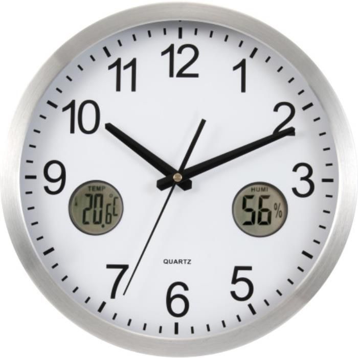 GI3262-32Wanduhr aus Metall Kenya_ Silber