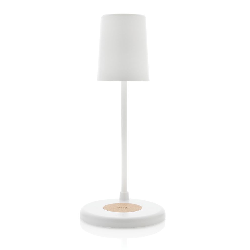 XDP514_03-03Zenara 15W Schreibtischlampe aus RCS rec. Plastik _ Kork_ weiss