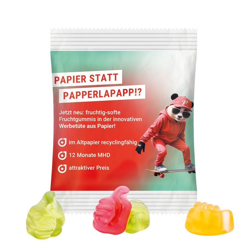 JG18061-7Minituete 10 g Trolli Fruchtgummi Standardformen_ Like-Daumen_ weiss