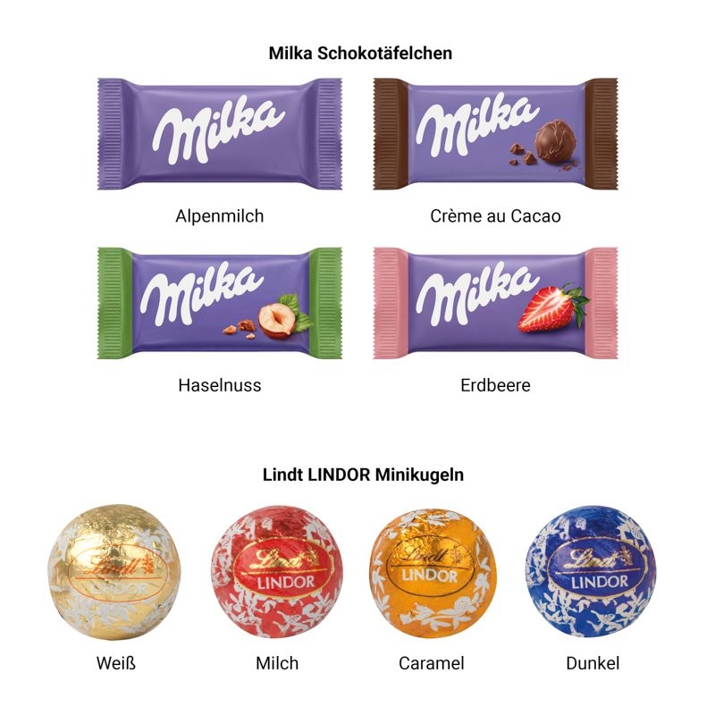 JG20197-2Adventskalender LKW long Lindor_ Lindor Milch Kugeln_ Individuelles Motiv