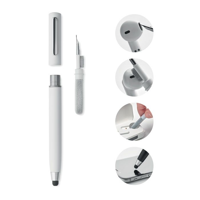 MO6936-06Cleanpen Kuli mit Reinigungs-Set_ weiss
