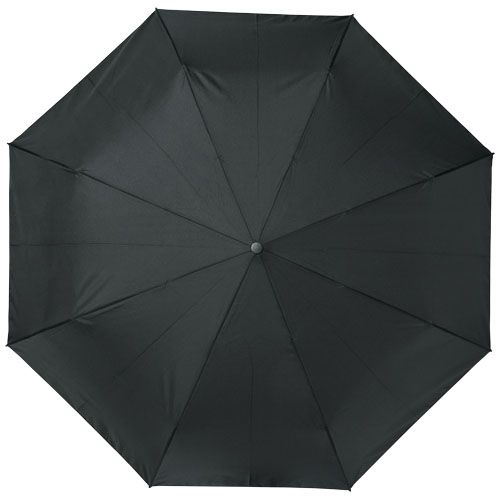 PF109143-1Bo 21_ Vollautomatik Kompaktregenschirm aus recyceltem PET-Kunststoff_ schwarz