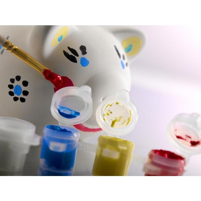 GI1906-02Sparschwein aus Gips Monika_ weiss