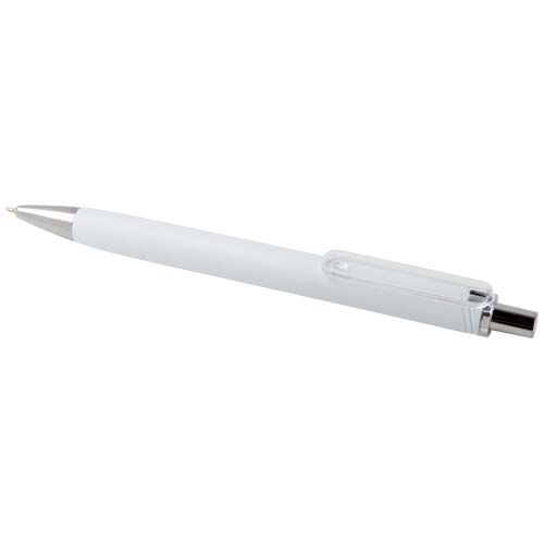 PF106378-1Feld RCS recycelter Kugelschreiber mit Metallic-Finish _schwarze Mine_ weiss