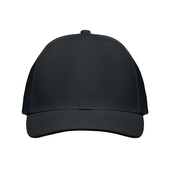 MO1464-03Buffalo Baseball cap 6 panels 260g_m²_ schwarz