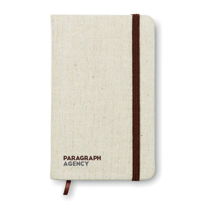 MO6930-13DIN A6 Notizbuch mit Canvas_ Beige