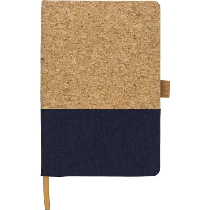 GI967381-05Notizbuch Trevor aus Kork und Baumwolle_ blau