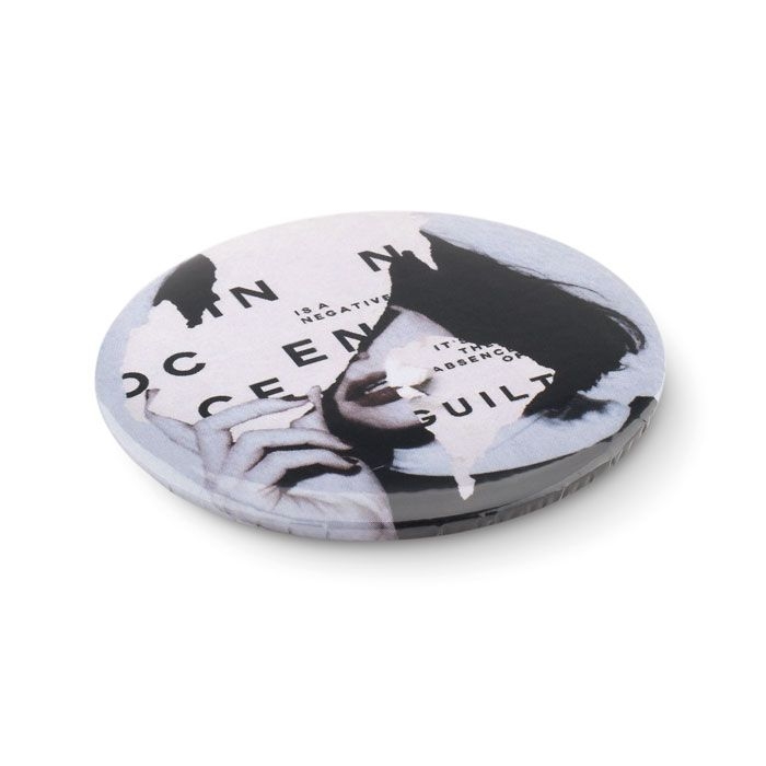 MO9331-16Pin Opener Magnet-Badge mit Kapselheber_ Mattsilber