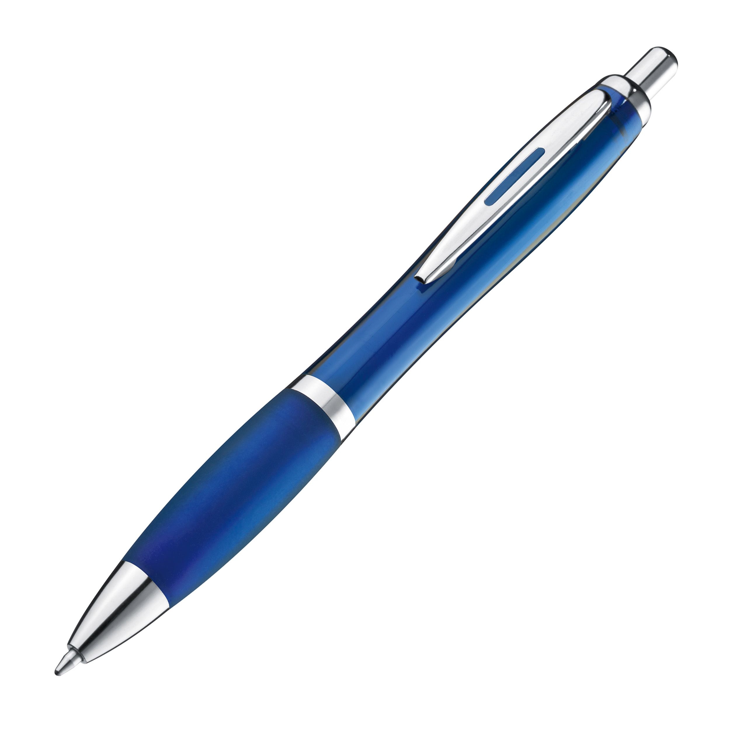 MA11682-04Kugelschreiber mit farbig transparentem Schaft _ blau MA11682-04Kugelschreiber mit farbig transparentem Schaft _ blau