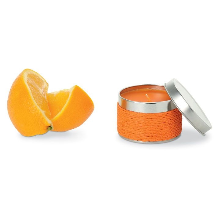 IT2873-10Delicious Kerze mit Apfelduft_ Orange IT2873-10Delicious Kerze mit Apfelduft_ Orange