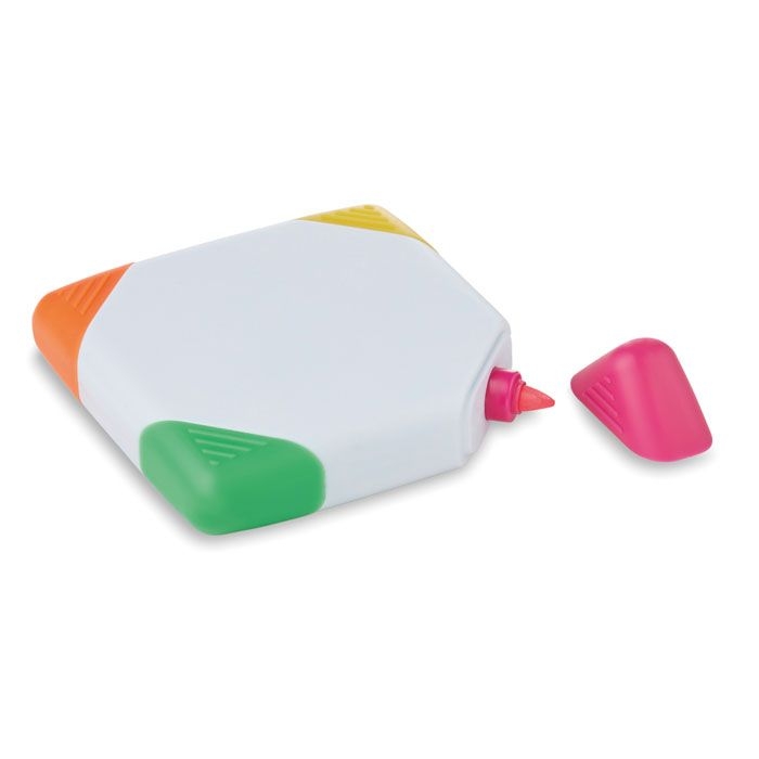 MO8783-06Squarie 4-Farb-Textmarker_ Weiss