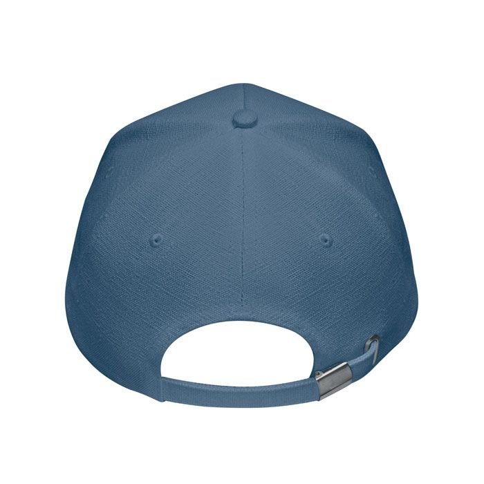 MO6176-04Naima Cap Hanf Baseball Kappe 5 Panele_ Blau