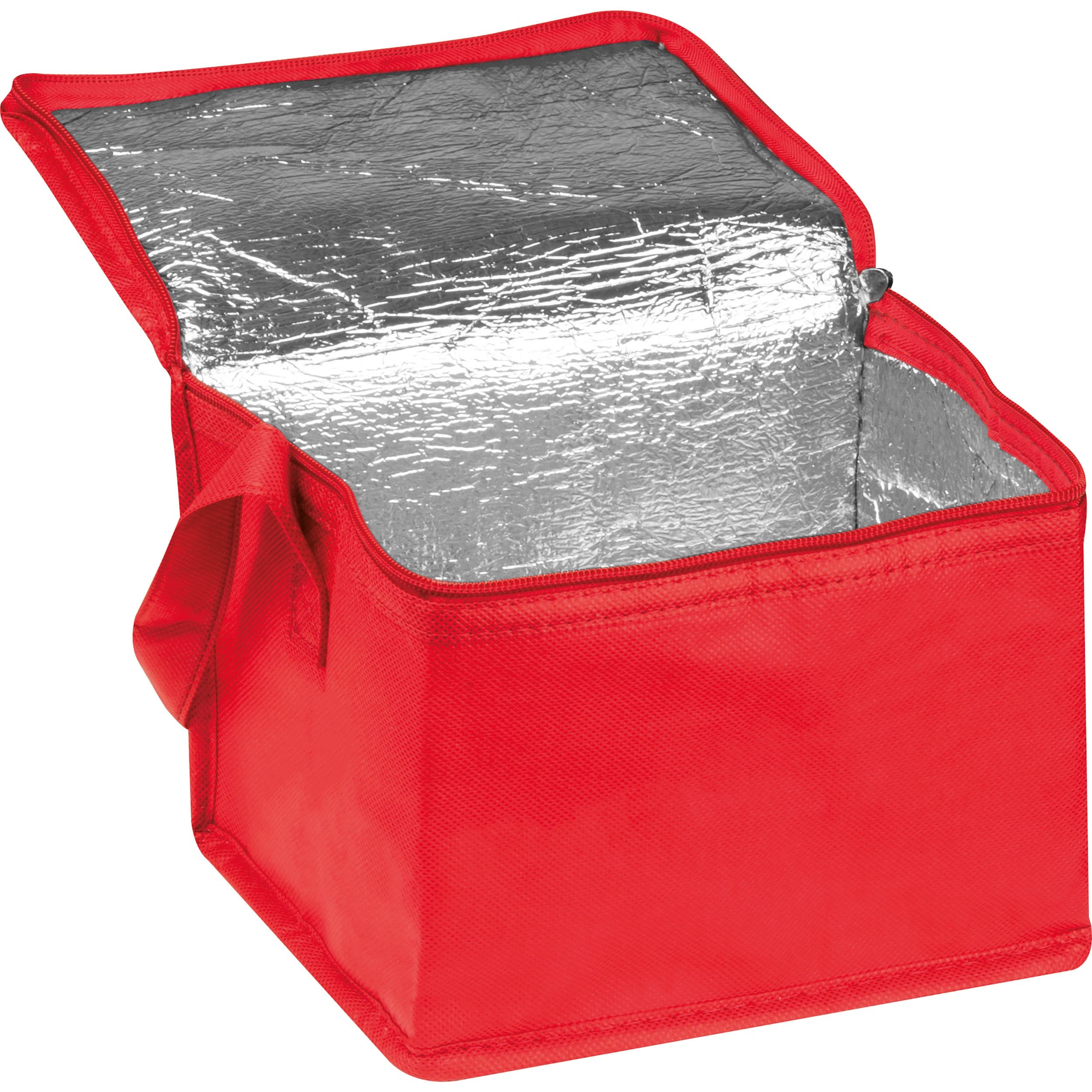 MA61542-05Non-Woven Kuehltasche fuer 6 Dosen_ rot
