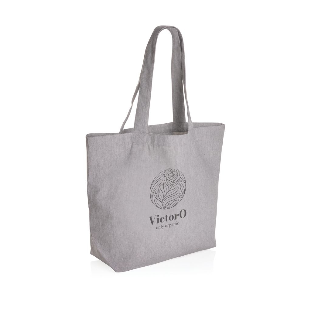 XDP762.96-2Impact Aware™ 240g_m² rcCanvas Shopper _ Tasche_ ungefaerbt_ grau