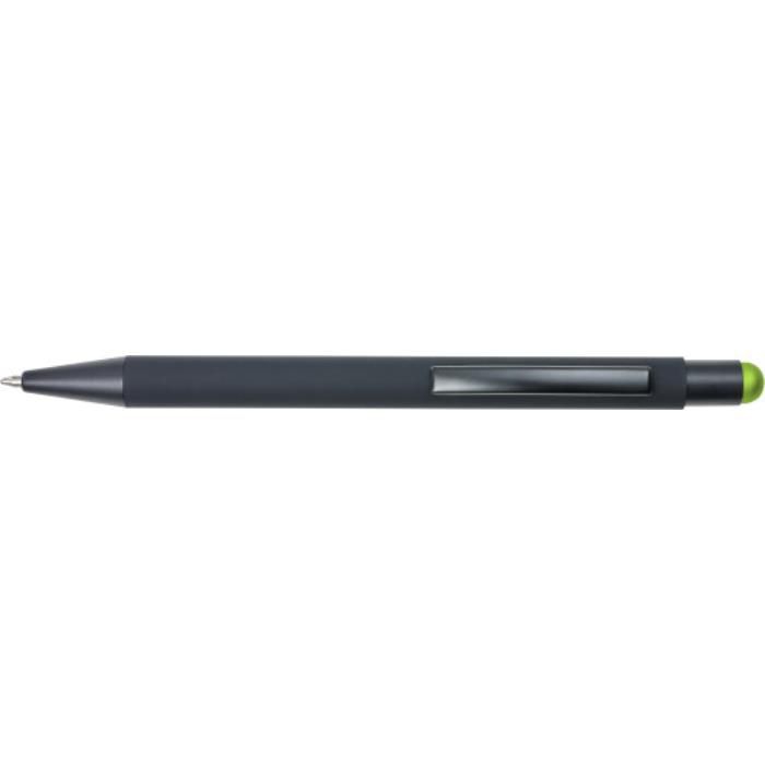 Kugelschreiber aus Aluminium Formentera, Limettengrün