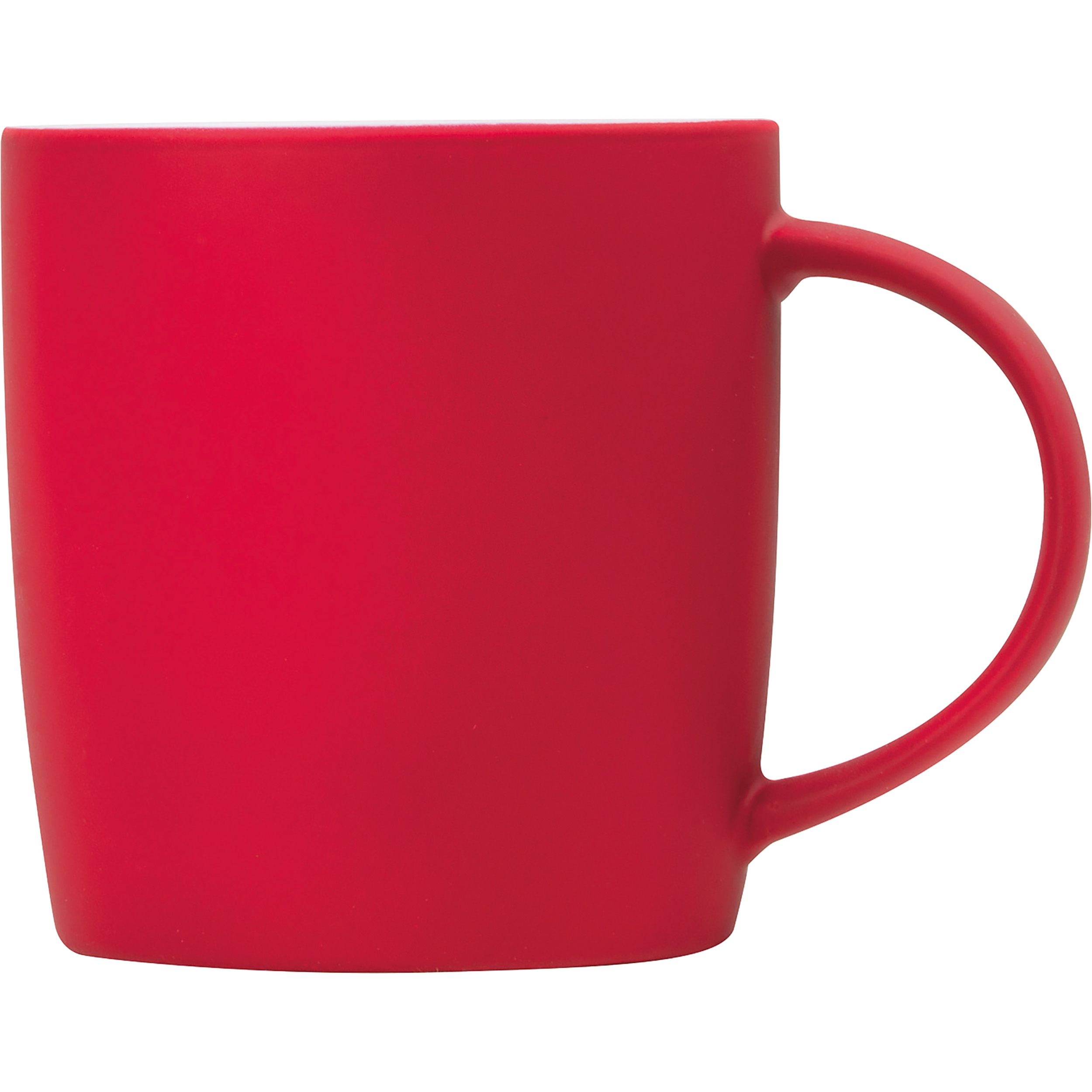 MA80654-05Tasse aus Porzellan_ aussen gummiert_ 300ml_ rot