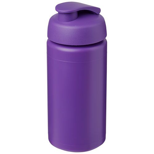 Baseline® Plus grip 500 ml Sportflasche mit Klappdeckel, lila