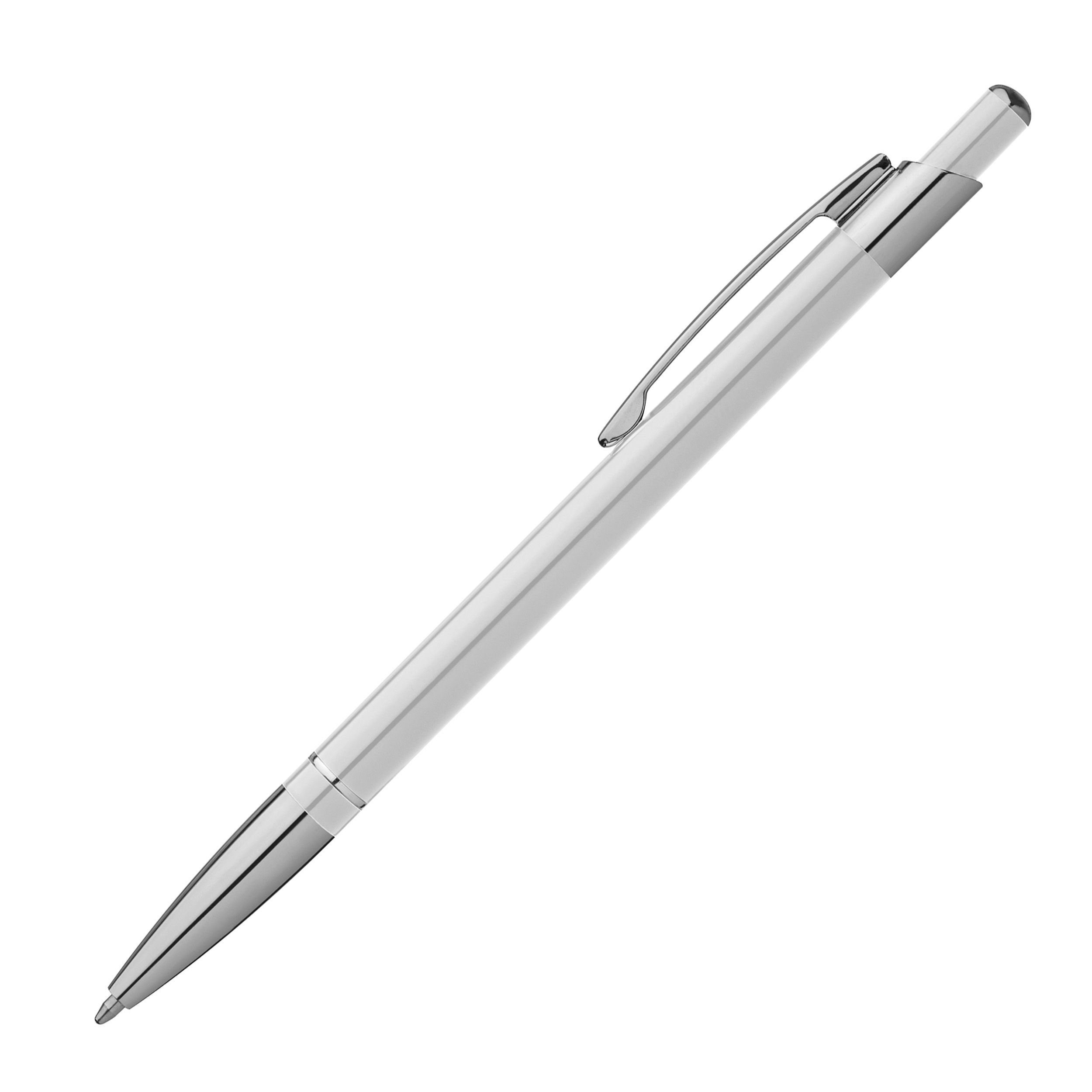 MA10419-06Kugelschreiber aus Metall_ weiss