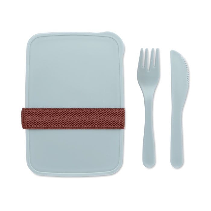 MO6254-66Sunday Lunchbox mit Besteck_ babyblau