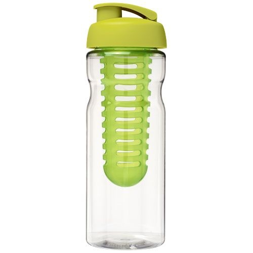 PF210046-4H2O Active® Base 650 ml Sportflasche mit Klappdeckel und Infusor_ transparent_limone