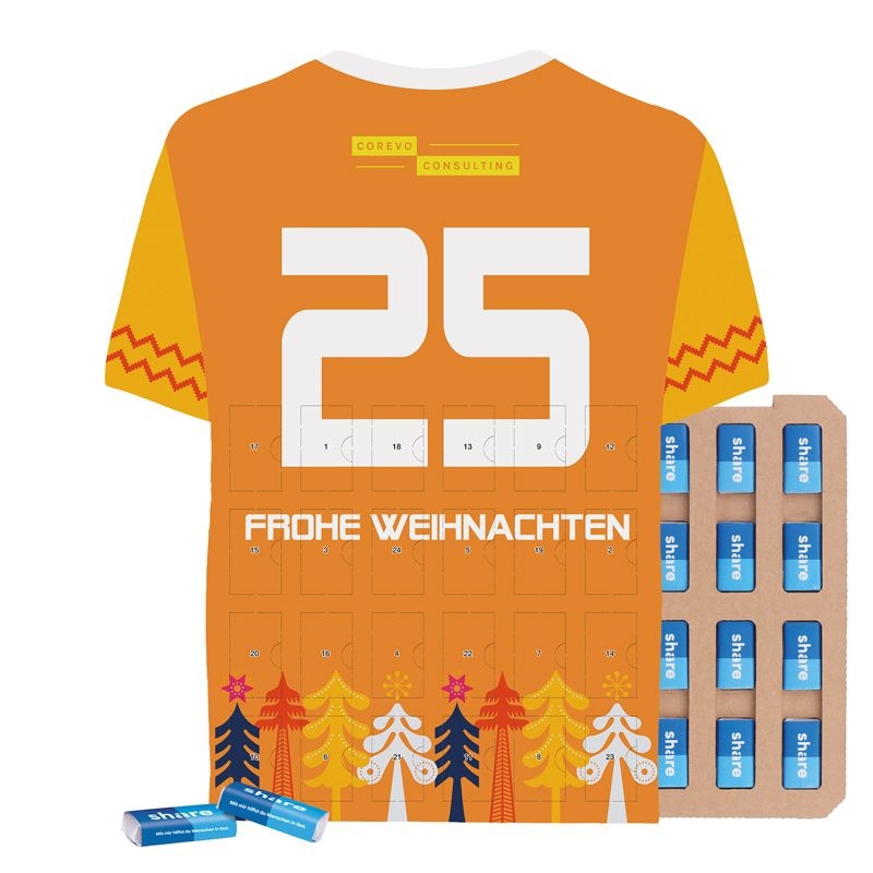 JG20148Taefelchen Adventskalender Trikot ECO sare Schokotaefelchen
