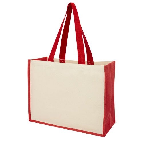 PF210701-2Varai 320 g_m Canvas und Jute Einkaufstasche 23L_ rot PF210701-2Varai 320 g_m Canvas und Jute Einkaufstasche 23L_ rot